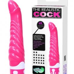 Рельефный вибратор The Realistic Cock розовый 047002