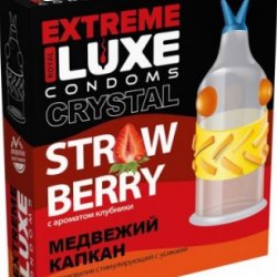 Презерватив Luxe Extreme Медвежий Капкан с ароматом клубники  9275  